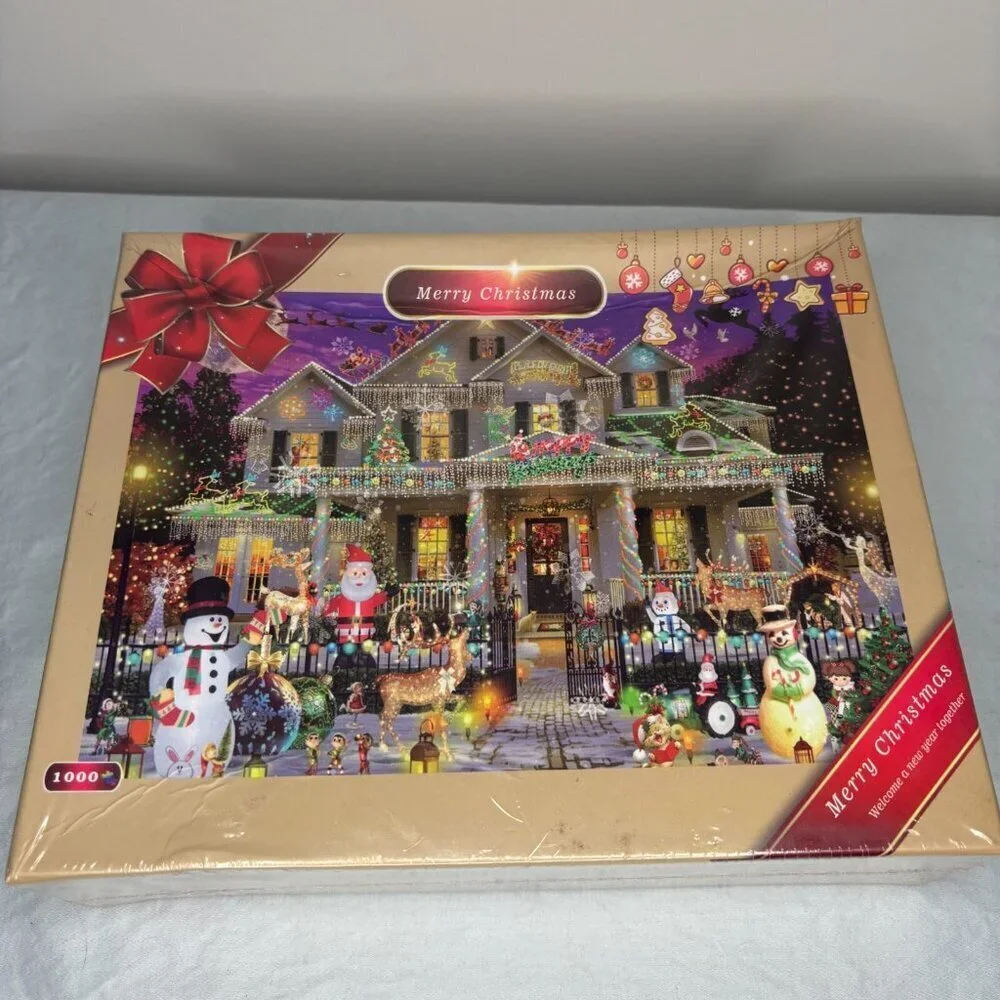 AMALFI New Sealed 1000 Piece Merry Christmas Puzzle